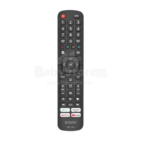 SAVIO RC-14 universālā tālvadības pults/aizvietotājs HISENSE, SMART TV