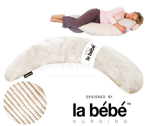 La Bebe™ Moon Maternity Pillow Velvet Collection Art.182615 didelė nėščiųjų pagalvė su silikono sintepono (rutulinio sintepono) įdaru (ypač minkštu ir tyliu), 195cm