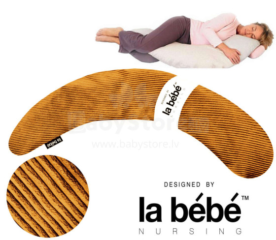 La Bebe™ Moon Maternity Pillow Velvet Collection Art.182615 Большая подушка для беременных с наполнителем из синтепона (синтепух,особенно мягкий и тихий),195см