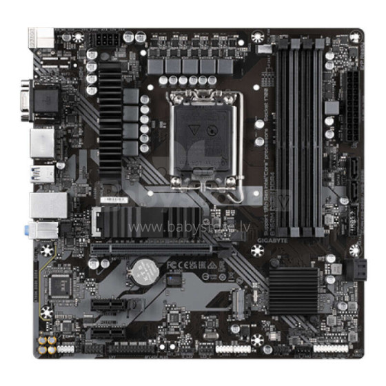 Gigabyte B760M DS3H 1.0 M/B Processor family Intel, Processor socket LGA1700, DDR4 DIMM, Memory slots 4, Supported hard disk drive interfaces 	SATA, M.2, Number of SATA connectors 4, Chipset 