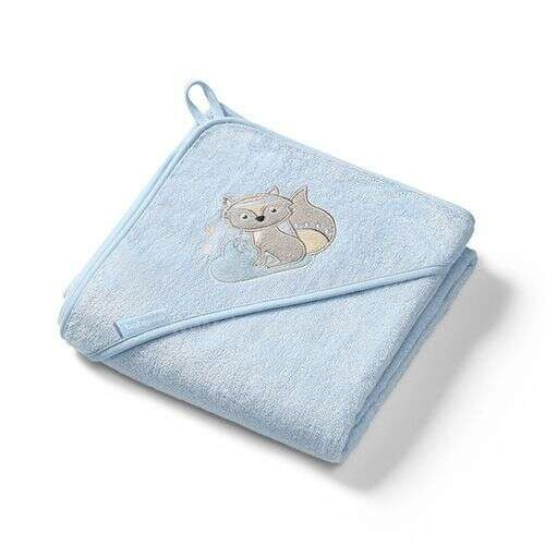 346/06 Bamboo hooded towel NATURAL BAMBOO BLUE 100X100cm