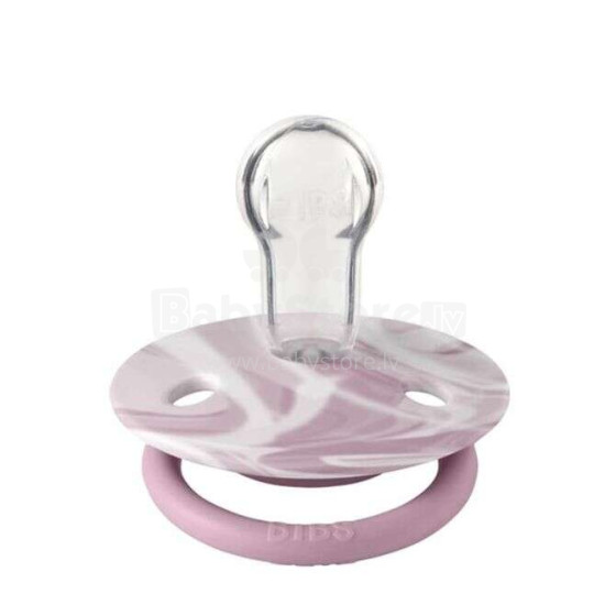 1010294 silicone pacifier HEATHER WHITE 0-36 DE LUX