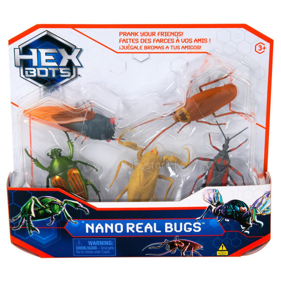 HEX BOTS interactive toy Nano Real Bugs 5 pack