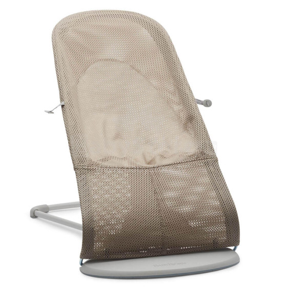 Bouncer Balance Soft Art.182960 Beige aukštos kokybės, ergonomiška kūdikio supamoji kėdė („Babybjorn Balance Soft“ analogas)