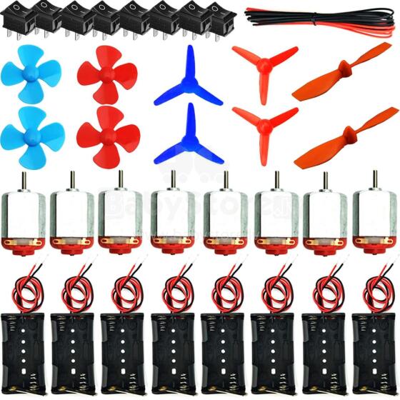 RUNCCI-YUN 8 Set DC Motors Kit Art.183007