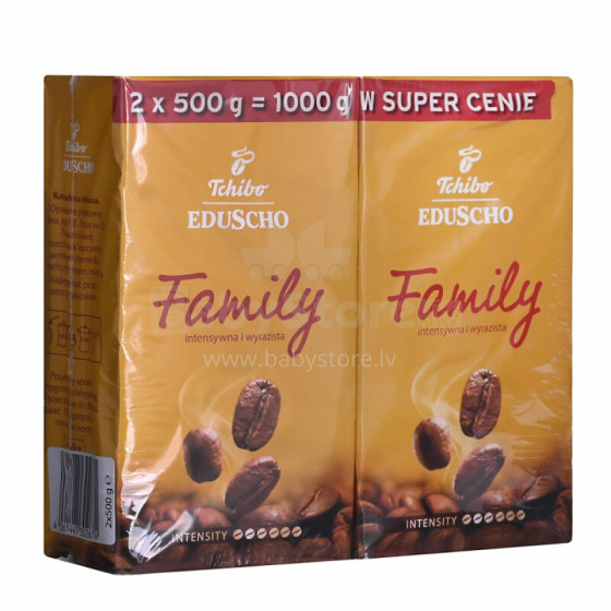 Ground coffee TCHIBO Family 2x500g