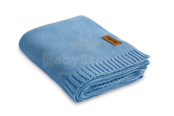 Bamboo and cotton blanket – blue