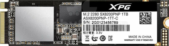 Disk ADATA XPG SX8200 PRO 1 TB M.2 2280 PCI-E x4 Gen3 NVMe SSD (ASX8200PNP-1TT-C)