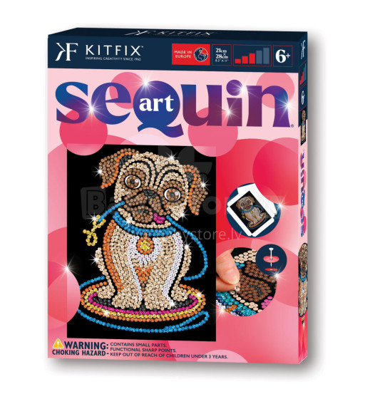 KITFIX DIY set Sequin Art Red Lily Pug