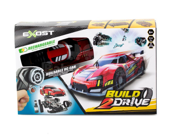 EXOST Radijo bangomis valdomas automobilis „Build 2 Drive“, 15 cm