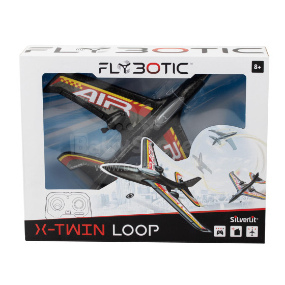 FLYBOTIC Radio vadāma lidmašīna X-Twin Loop, 29 cm