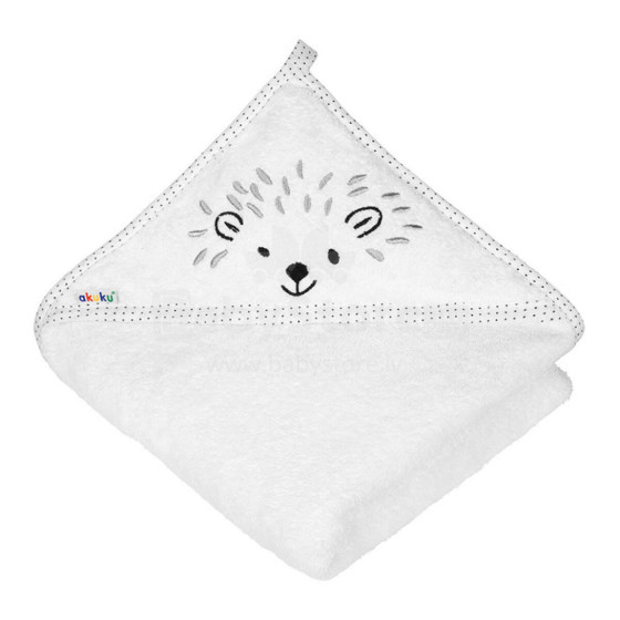 A0661 BATH TOWEL HOODED WHITE