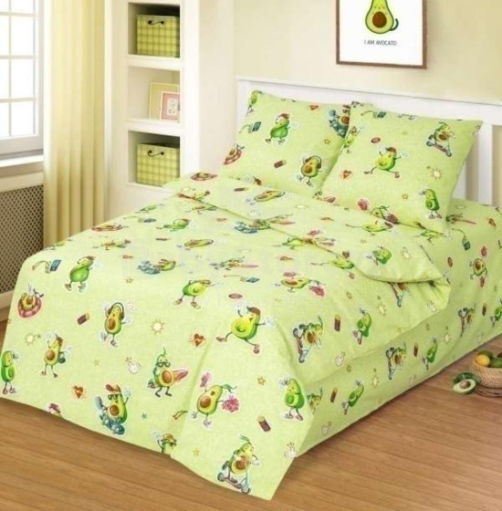 Vasilek Bedding Set  Art.183779 Kokvilnas gūltas veļas komplekts no 3 daļam 143х215/70x70cm