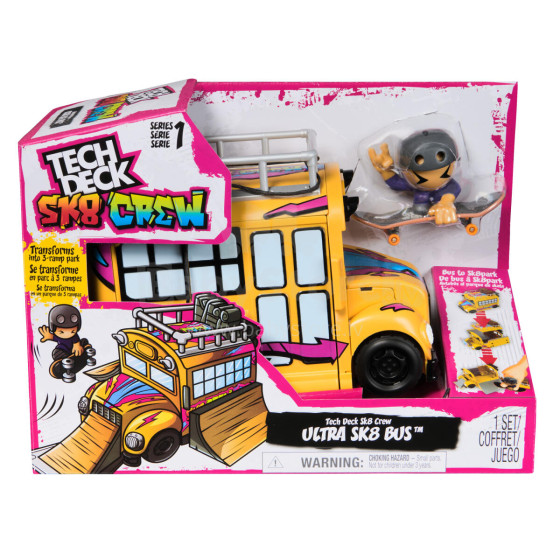 TECH DECK Playset Crew Ultra Sk8 Bus