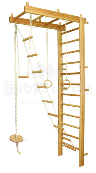 Climbing Rack Art.R7U Col.001 Wooden Climbing Wall Set 140x67x10cm