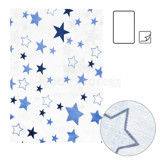 La Bebe™ Cotton 75x100 Art.184573 Stars  Детский хлопковый пододеяльник 75x100см