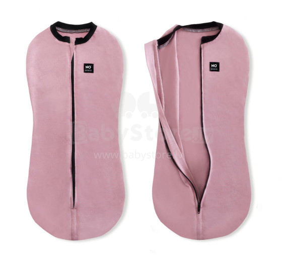 La Bebe™ NO Swaddle Up Art.184765 Rose Pink Kokvilnas ietināšanas autiņš/guļammaiss no 3,2 kg līdz 6,4 kg.