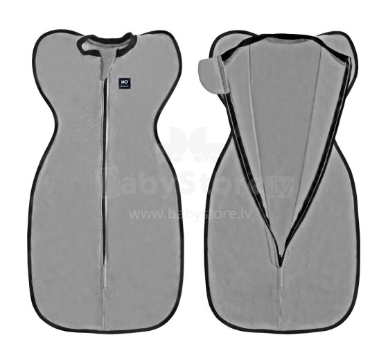 La Bebe™ NO Swaddle Up S Art.184766 Grey Kokvilnas guļammaiss-autiņš S izm.