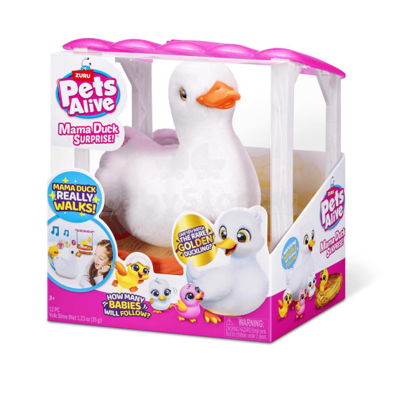 PETS ALIVE playset Mama&Baby Surprise Ducks