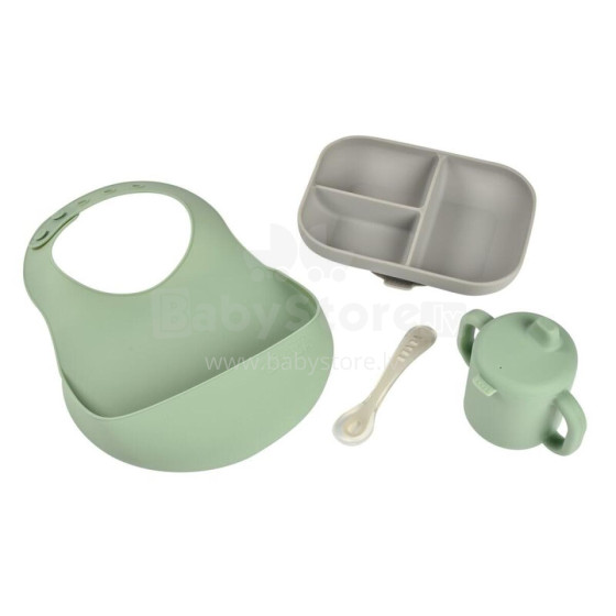 Beaba Art.913556 GREY/SAGE GREEN Essentials meal set