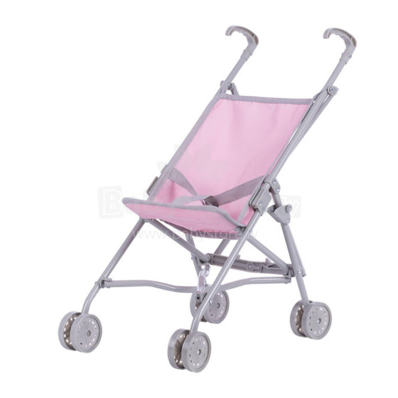 Doll Stroller Lily Art.9302 SWEET PINK and GREY Leļļu rati