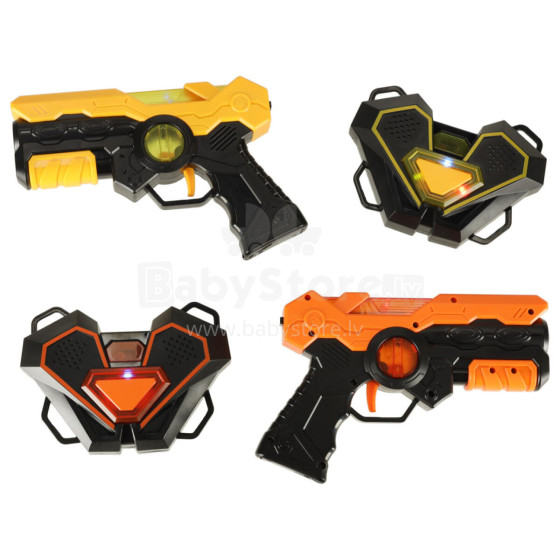 Ikonka Art.KX3641 Laser paintball gun with infrared target set of 2.