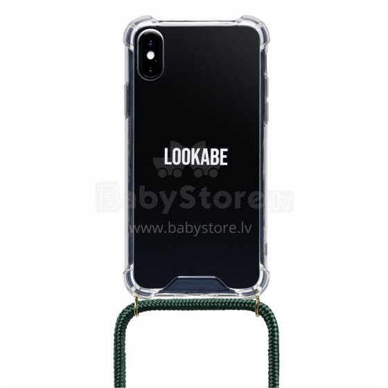 Lookabe Necklace iPhone X/Xs gold green loo013