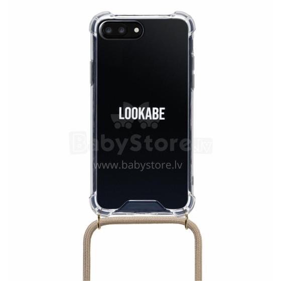 Lookabe Necklace iPhone 7/8+ gold nude loo007