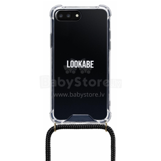 Lookabe Necklace iPhone 7/8+ gold black loo002