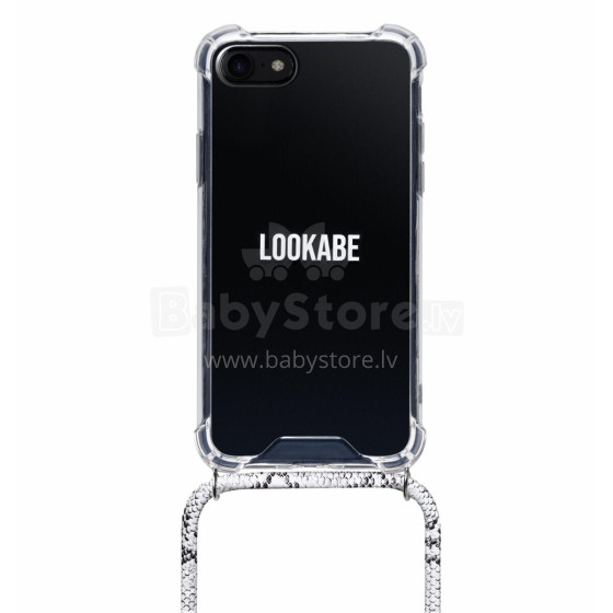 Lookabe Necklace Snake Edition iPhone Xr silver snake loo019