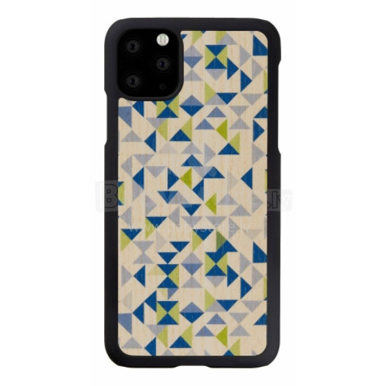 MAN&WOOD SmartPhone case iPhone 11 Pro Max blue triangle black