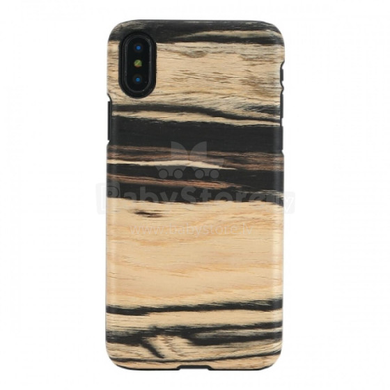 MAN&WOOD SmartPhone case iPhone X/XS white ebony black