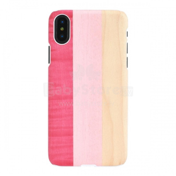 MAN&WOOD SmartPhone case iPhone X/XS pink pie white