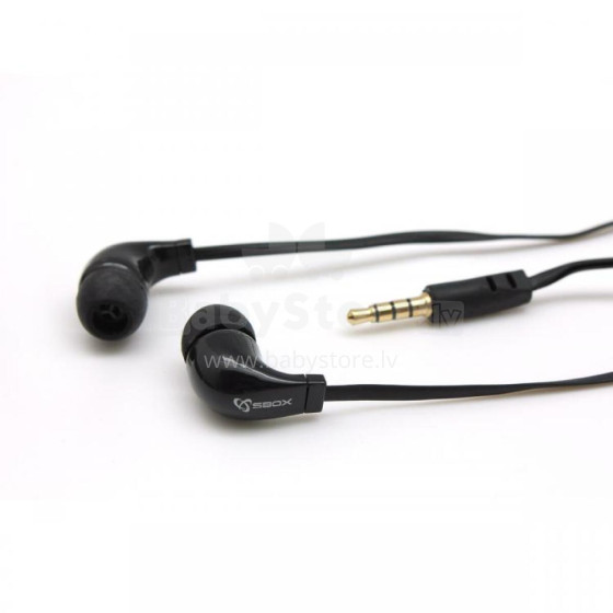 Sbox Stereo Earphones With Microphone EP-038B Black