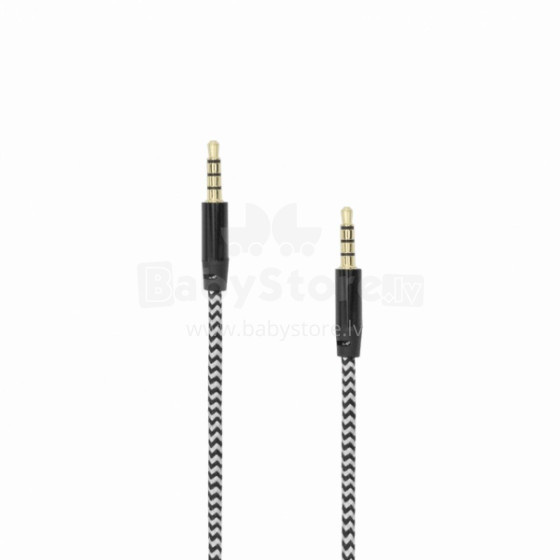 Sbox AUX Cable 3.5mm To 3.5mm Blackberry Black 3535-1.5B