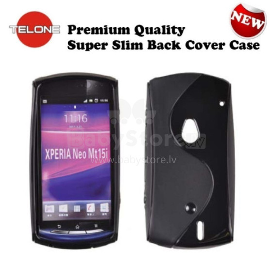 Telone back case S-Case for Sony MT15i/MT11i Neo V black