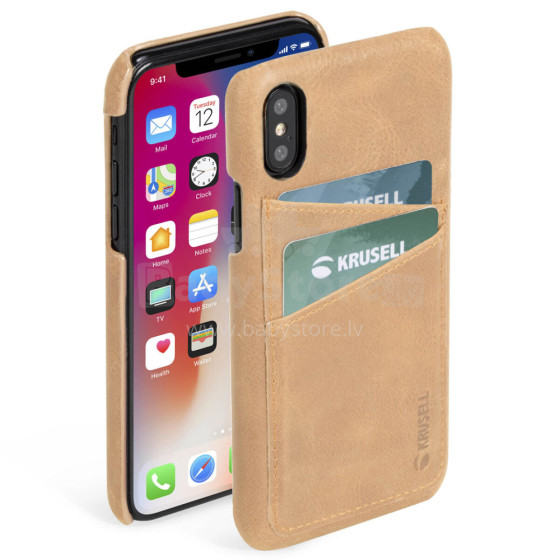 Krusell Sunne 2 Card Cover Apple iPhone XS Max vintage nude