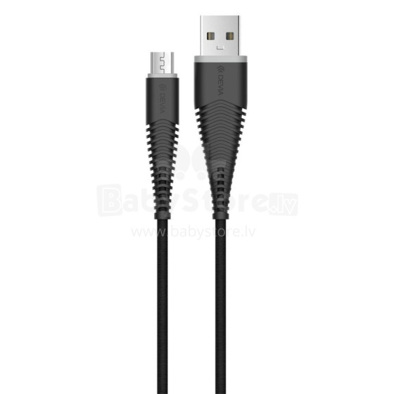 Devia Fish 1 Series Cable for Micro USB (5V 2.4A,1.5M) Black