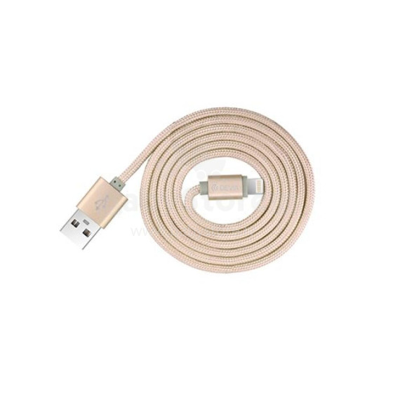 Devia Fashion Series Cable for Lightning (MFi, 2.4A 1.2M) champagne gold