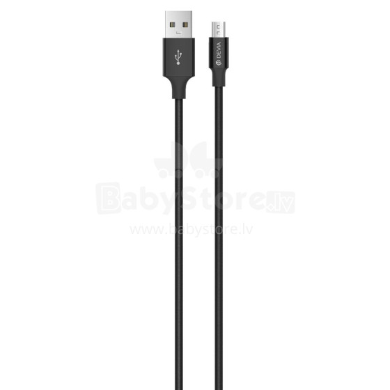 Devia Pheez Series Cable for Micro USB (5V 2.4A,1M) black