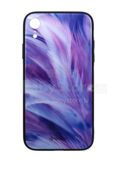 Tellur Cover Glass print for iPhone XR feather