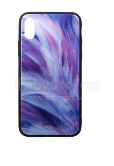 Tellur Cover Glass print for iPhone XS feather