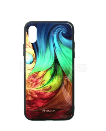 Tellur Cover Glass print for iPhone XS mesmeric