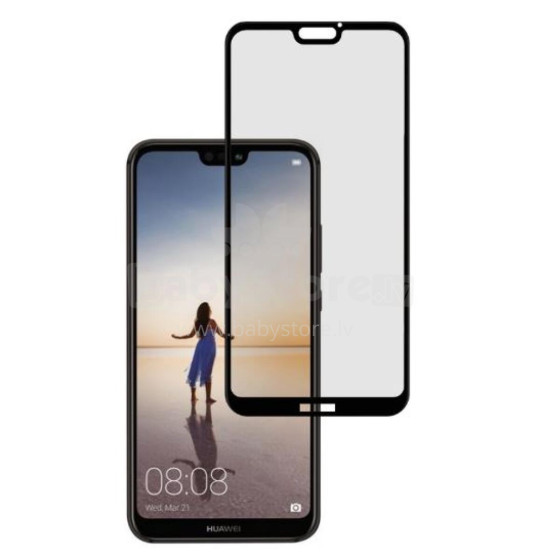 Tellur Tempered Glass 3D Case Friendly Full Glue for Huawei P20 Lite black