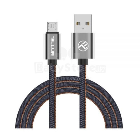 Tellur Data cable, USB to Micro USB, 1m denim