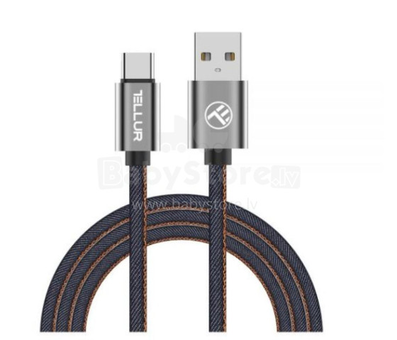 Tellur Data cable, USB to Type-C, 1m Denim