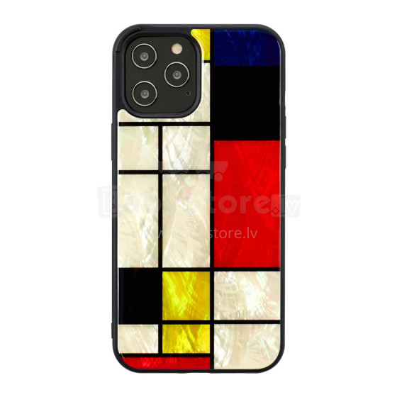 iKins case for Apple iPhone 12 Pro Max mondrian black