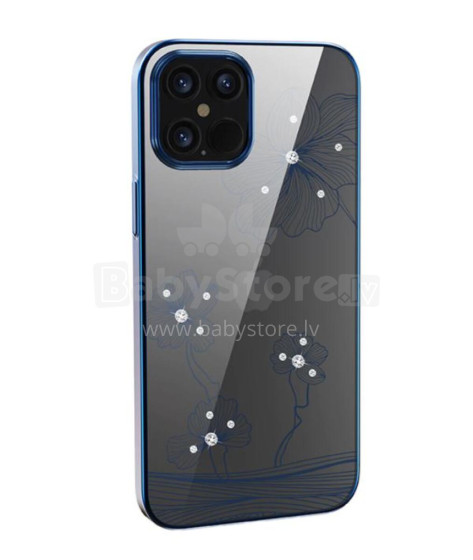 Devia Crystal Flora case iPhone 12 Pro Max blue