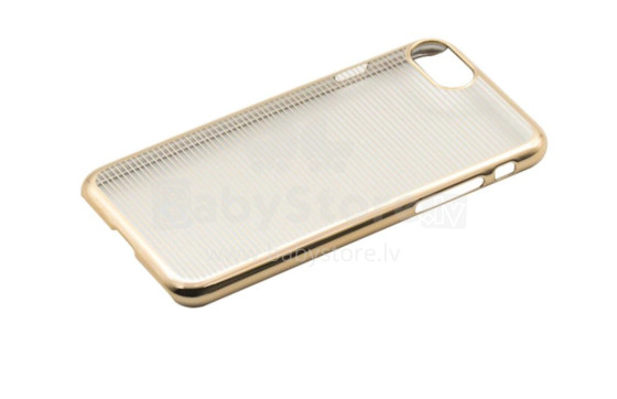 Tellur Cover Hard Case for iPhone 7 Horizontal Stripes gold