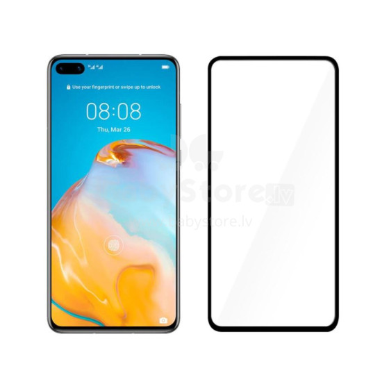 Tellur Tempered Glass 2.5D Full Cover Full Glue for Huawei P40 black